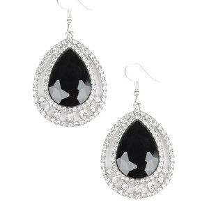 Onyx Colored Teardrop Earring